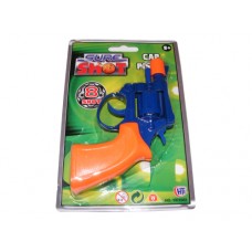 Blue & Orange 8 Shot Plastic Cap Gun Pistol